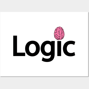 Logic being logical creative typography design Posters and Art